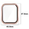 3Pack Compatible for SKG V7/SKG V7 Pro Screen Protector Case, All-Round Tempered Glass PC Case Compatible for SKG V7/SKG V7 Pro Smartwatch (Apricot/Green/Black) view 2