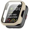 3Pack Compatible for SKG V7/SKG V7 Pro Screen Protector Case, All-Round Tempered Glass PC Case Compatible for SKG V7/SKG V7 Pro Smartwatch (Apricot/Green/Black) view 3
