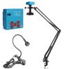 ZTBH Microscope Accessories Kit 48MP 4K HDMI USB Industrial Video Microscope Digital Microscope Camera 130X Zoom C Mount Lens for Phone Repair Soldering Tools Microscope Slides(Color:B Stand) view 2