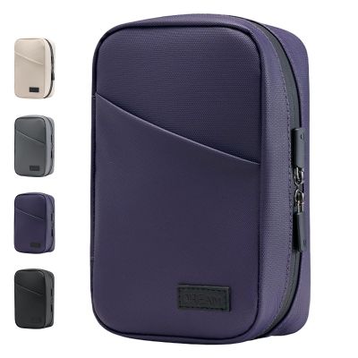 CXYLOQKSQ Upgraded Electronics Organizer Travel Cable Organizer Bag for Electronics Accessories,Waterproof Portable Storage Case,Used to Store Charger, Cord, Power Bank, Hardware (Purple)
