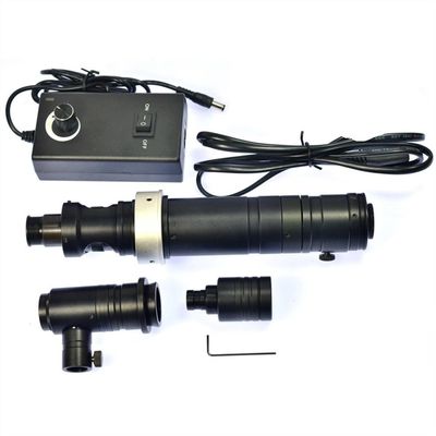 Joebo Microscope Kit 1000X Zoom Industrial Microscope Camera Coaxial Light Monocular C-Mount Zoom Lens Microscope Lens Adapters, Black