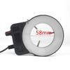 ZTBH Microscope Accessories Kit Microscope LED Ring Light Illuminator Lamp-0-100% Adjustable Lamp Circle Shadowless Light for Trinocular Stereo Zoom Microscope Microscope Slides view 2