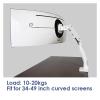 AVXANKTG S500 Aluminum Gas Spring Arm 34-49 Inch Curved Screen Monitor Stand Large Monitor Stand Bearing 20kg(Color:White) view 3