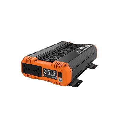 JZRYQJGJ Pure Sine Wave 3000W Inverter DC 12V 24V 48V to 230V 50HZ Power Converter LCD Display Auto Accessories for Camping and RV(Color:1200W,Size:48V_220-240V_Europe)