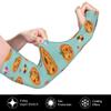 TUSANEII Custom Arm Sleeve Personalized Add Your Image Text Name - Breathable Cooling Athletic Sports Sleeve for Football Golf Volleyball Cycling, Gold view 4