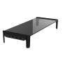 CUFTOBJM Desktop Monitor Laptop Stand Space bar Anti-Slip Desk Riser(Color:EU Plug-USB3.0-Black) view 2