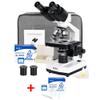 1PC HSL 40x-2500x Compound Binocular Microscope Set for Adults and Student Educate + 1PC HSL Microscope Slides and Covers Set view 1