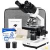 1PC HSL 40x-2500x Compound Binocular Microscope Set for Adults and Student Educate + 1PC HSL Microscope Slides and Covers Set view 2