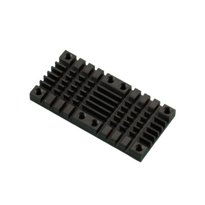 10 PCS 25x25mm 25 * 50mm Radiator and 5V 12V Cooling Fan Combination Aluminum Radiator Small Cooler(Color:50x25mm Radiator)