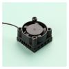 10 PCS 25x25mm 25 * 50mm Radiator and 5V 12V Cooling Fan Combination Aluminum Radiator Small Cooler(Color:50x25mm Radiator) view 3