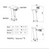 JFUDJKLI Multifunctional Mobile Laptop Table Sofa Bedside Stand Lazy Lift Long arm Mobile Computer Laptop Table view 2