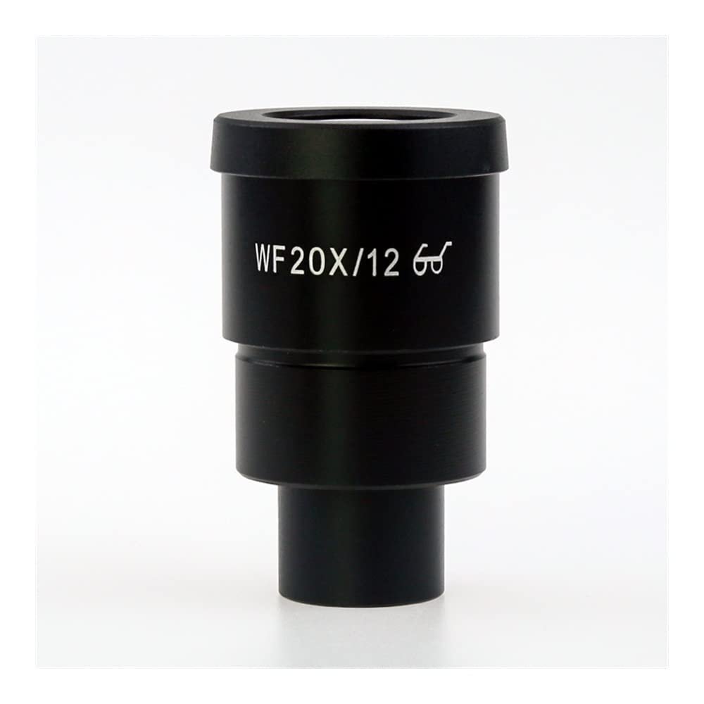 JOEBO Microscope Kit 1PCS WF10X WF15X WF20X WF25X WF30X Wide Field Eyepiece for Binocular Trinocular Stereo Microscope, 30MM Installation Interface Microscope Lens Adapters(Color:20X-12MM)