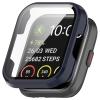 3Pack Compatible for SKG V7/SKG V7 Pro Screen Protector Case, All-Round Tempered Glass PC Case Compatible for SKG V7/SKG V7 Pro Smartwatch (Blue/Green/Black) view 4