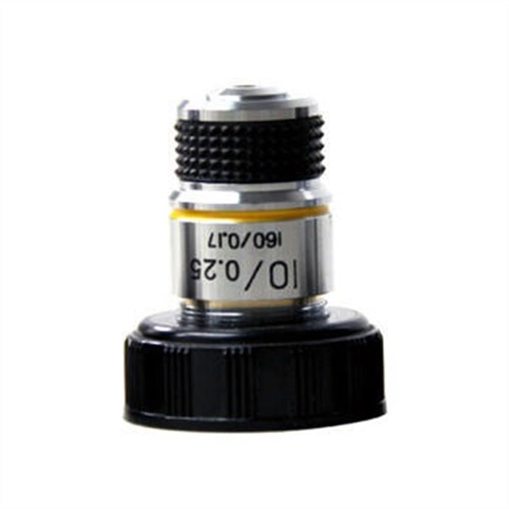 JOEBO Microscope Kit 185 Achromatic Objective Lens Biological Microscope Objective Lens 4X 10X 20X 40X 60X 100X 1PC Microscope Lens Adapters(Size:10X)