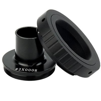 ZTBH Microscope Accessories Kit Microscope Photography Interface Standard Biological Microscope 23.2mm Connected to The SLR Camera Adapter Ring Microscope Slides(Color:B)