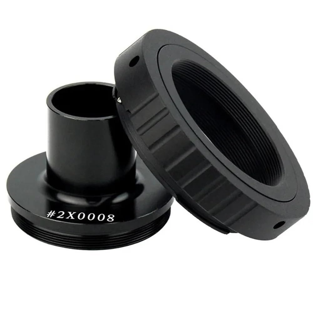 ZTBH Microscope Accessories Kit Microscope Photography Interface Standard Biological Microscope 23.2mm Connected to The SLR Camera Adapter Ring Microscope Slides(Color:B)