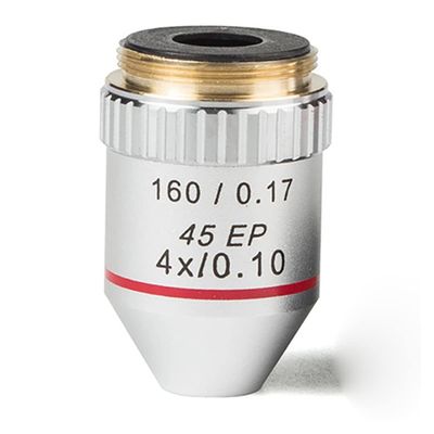 JOEBO Microscope Kit 4X 10X 40X 100X 160/0.17 Achromatic Objective Lens for Biological Microscope Microscope Lens Adapters(Color:4X)
