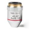 JOEBO Microscope Kit 4X 10X 40X 100X 160/0.17 Achromatic Objective Lens for Biological Microscope Microscope Lens Adapters(Color:4X) view 1