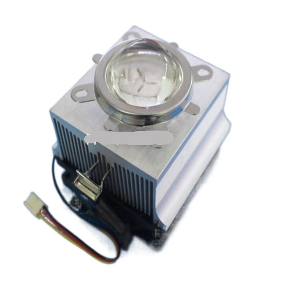 EKFVNIQQ 20W 30W 50W 100W LED Aluminum Radiator Cooling Fan+44mm Lens+Reflector Bracket