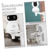 CAXUSD Indoor Adjustable Camera Wall Mount Bracket Easy Installation No for Secure Camera Support Versatile Use with Smart Devices Sleek White Finish view 4