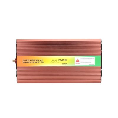 JZRYQJGJ 12v 220v Converter Pure sine Wave Inverter 12V 230V 60hz Peak 4000W Max Sustain 2000W 12V 24V to 220V/ 230V 50hz 60hz(Color:2000W 12V,Size:220V-230V 50HZ_Universal)