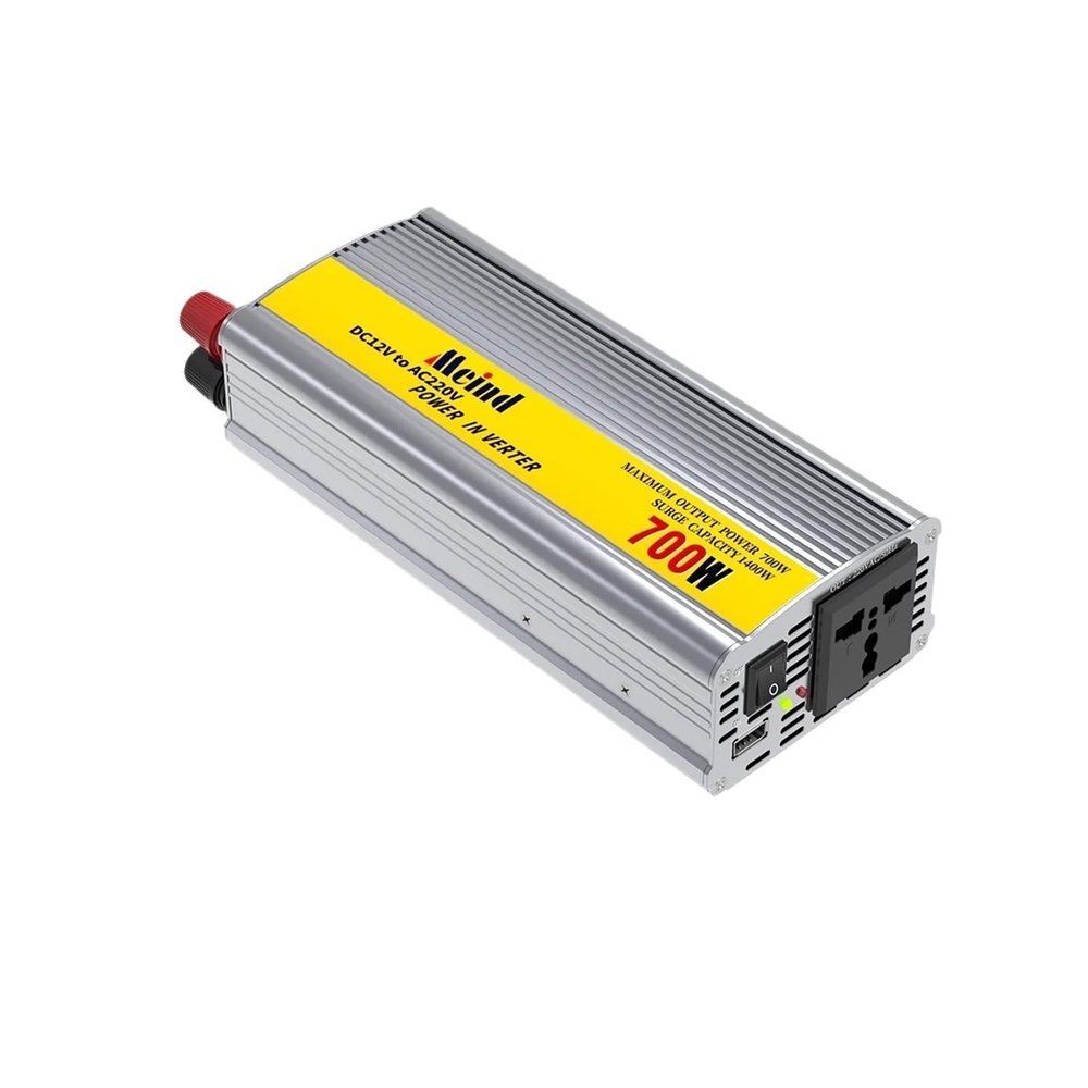 JZRYQJGJ 700W Car Power Inverter DC 12 V to AC 220V with AC Charging Port and USB Port for Laptop, Smart Phone and Tablet