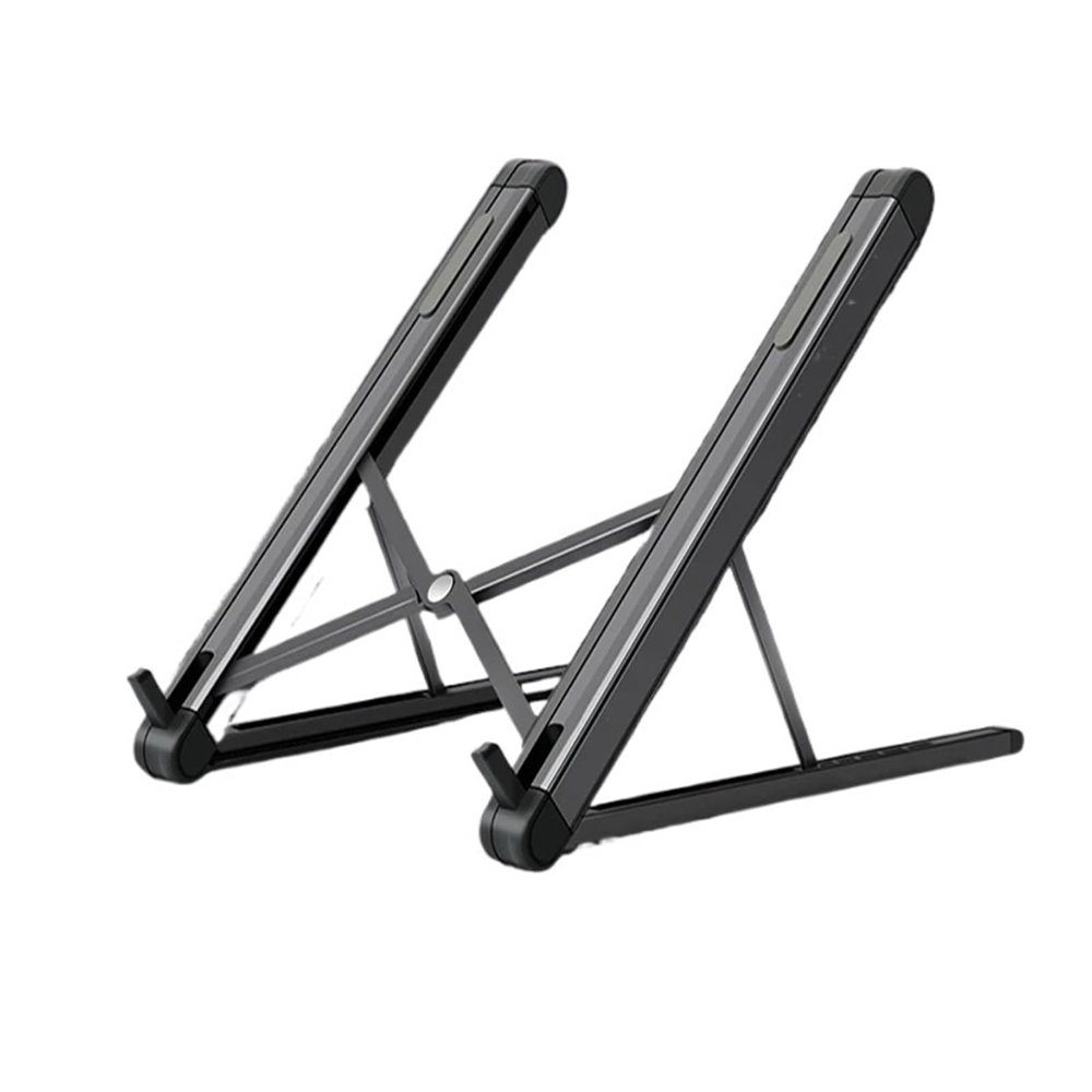 JFUDJKLI JP-2 Easy Folding Aluminum 11-15.6 Inch Laptop Stand Ultra-Light Desktop Laptop Stand Portable Laptop Stand(Color:Black)
