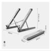 JFUDJKLI JP-2 Easy Folding Aluminum 11-15.6 Inch Laptop Stand Ultra-Light Desktop Laptop Stand Portable Laptop Stand(Color:Black) view 2