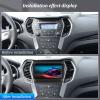 [2+32G] Android 13 Car Stereo for Hyundai Santa Fe IX45 2013-2018 with Wireless Carplay&Android Auto,9 Inch Car Radio with Mirror Link Bluetooth FM/RDS WiFi GPS Navigation SWC+AHD Backup Camera view 2