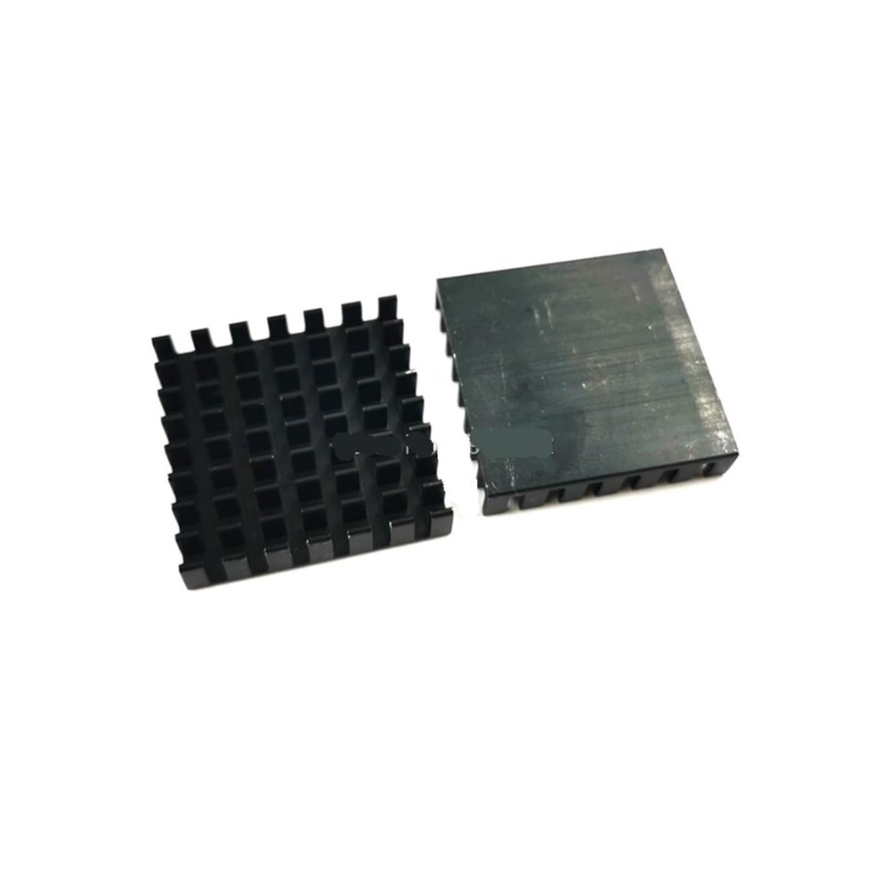 10 Pcs 28 * 28 * 6MM (Black Broken Slot) Aluminum Radiator Cooler 28x28x6