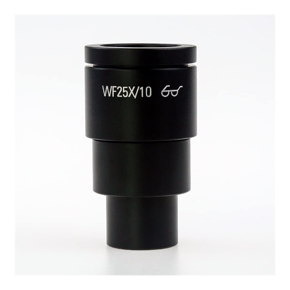 JOEBO Microscope Kit 1PCS WF10X WF15X WF20X WF25X WF30X Wide Field Eyepiece for Binocular Trinocular Stereo Microscope, 30MM Installation Interface Microscope Lens Adapters(Color:25X-10MM)