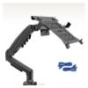 AVXANKTG 2-in-1 F80 + FP-2 for 17-30 inch Monitor + 10-17 inch Laptop Desktop Stand Laptop mounting Bracket Laptop clamp(Color:Black with 2xUSB3.0) view 1