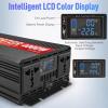 JZRYQJGJ Pure Sine Wave Inverter 12v 220v 4000W 3000W 2000W 1600W Car Power Inverter Pure Sinus DC to AC Solar Converter for Home(Color:12v 1600w 220v B) view 3