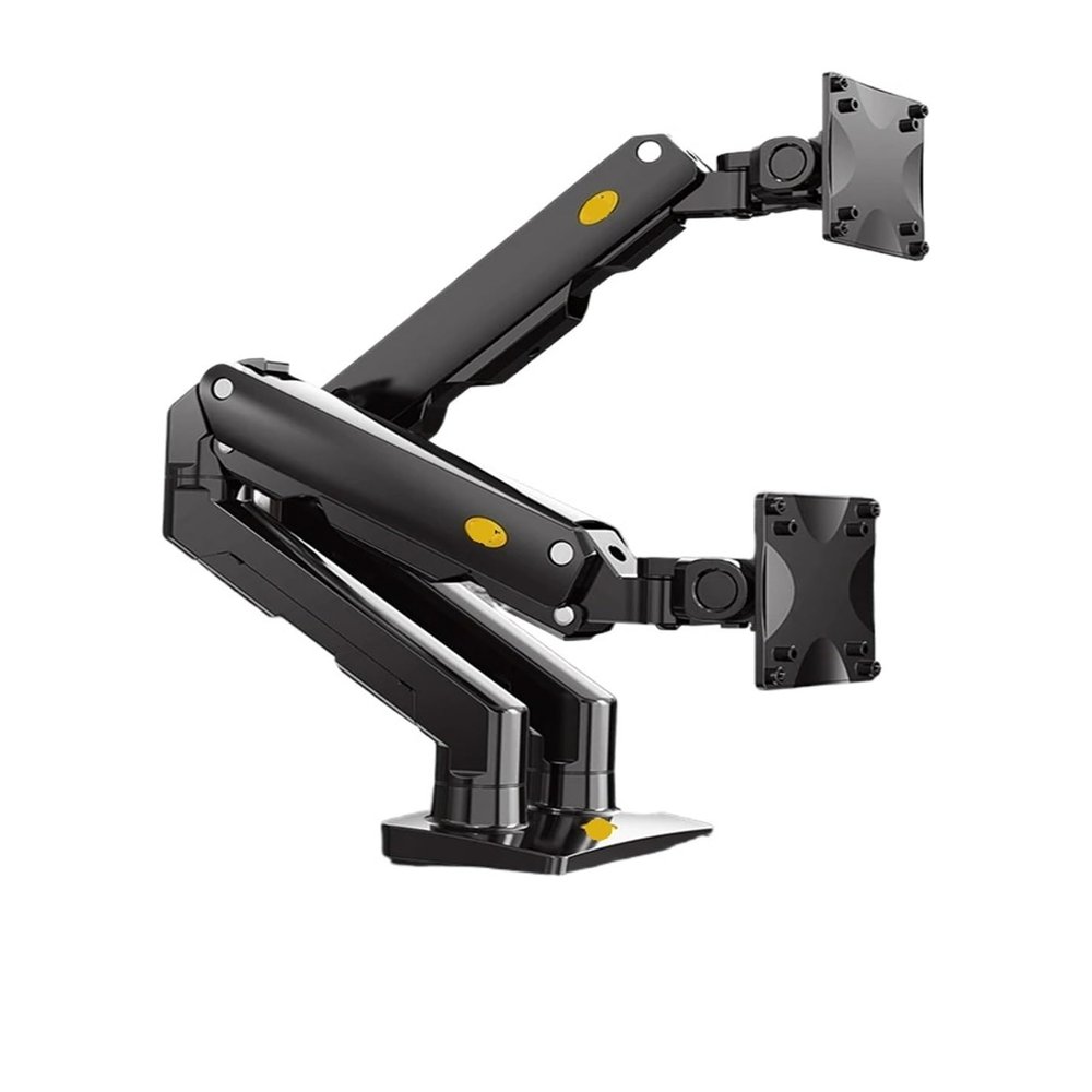 AVXANKTG G55 Mechanical Spring arm 27-34 inch Dual Curved Screen Desktop Monitor Stand 5-16 kg Ultra Wide Monitor Stand with USB Port, Black