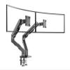 AVXANKTG G55 Mechanical Spring arm 27-34 inch Dual Curved Screen Desktop Monitor Stand 5-16 kg Ultra Wide Monitor Stand with USB Port, Black view 2