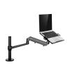 JFUDJKLI OL-1S PRO Dual-Purpose Aluminum 12-17 inch Laptop Stand with Gas Spring arm + VESA Monitor mounting Head 75/100 mm Load 8 kg(Color:Black) view 1