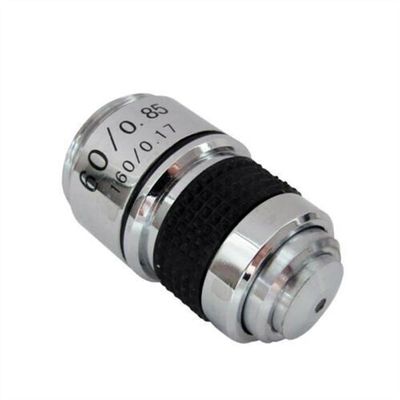 JOEBO Microscope Kit 185 Achromatic Objective Lens Biological Microscope Objective Lens 4X 10X 20X 40X 60X 100X 1PC Microscope Lens Adapters(Size:60x)