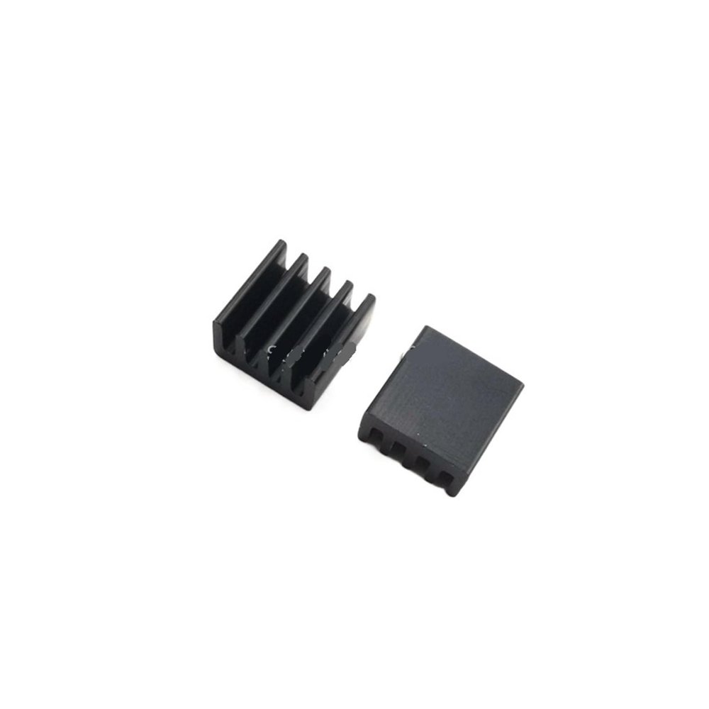 10pcs 8.8 * 8.8 * 5mm Computer Cooler Radiator Aluminum for Electronic Chip Cooling Cooling Pad 9x9x5mm(Color:Black 10pcs)