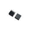 10pcs 8.8 * 8.8 * 5mm Computer Cooler Radiator Aluminum for Electronic Chip Cooling Cooling Pad 9x9x5mm(Color:Black 10pcs) view 1