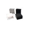 10pcs 8.8 * 8.8 * 5mm Computer Cooler Radiator Aluminum for Electronic Chip Cooling Cooling Pad 9x9x5mm(Color:Black 10pcs) view 3