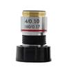 JOEBO Microscope Kit 185 Achromatic Objective Lens Biological Microscope Objective Lens 4X 10X 20X 40X 60X 100X 1PC Microscope Lens Adapters(Size:4X) view 1
