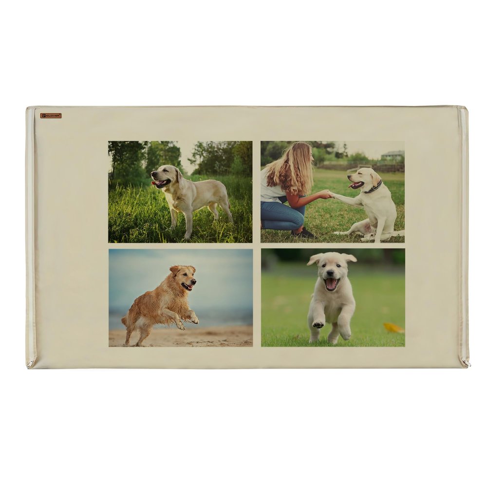 IC ICLOVER Custom Outdoor TV Cover 55inch with 4 Image Photos, 5130inch, Personalized Weatherproof Waterproof Outside TV Enclosure, Fit Wall Mount LED LCD TVs, Gifts for Father's Day Mother's Day