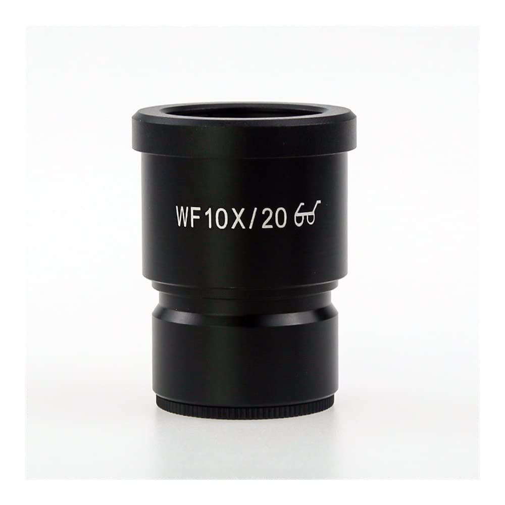 JOEBO Microscope Kit 1PCS WF10X WF15X WF20X WF25X WF30X Wide Field Eyepiece for Binocular Trinocular Stereo Microscope, 30MM Installation Interface Microscope Lens Adapters(Color:10X-20MM)
