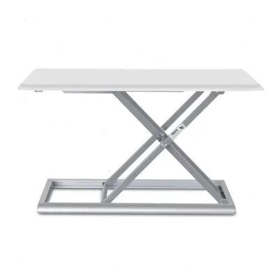 AVXANKTG ID-30 Aluminum Simple Height Adjustment Sit-Stand Desk Lift Foldable Laptop Desk Monitor Stand with Keyboard Tray(Color:White)