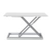 AVXANKTG ID-30 Aluminum Simple Height Adjustment Sit-Stand Desk Lift Foldable Laptop Desk Monitor Stand with Keyboard Tray(Color:White) view 1