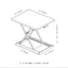 AVXANKTG ID-30 Aluminum Simple Height Adjustment Sit-Stand Desk Lift Foldable Laptop Desk Monitor Stand with Keyboard Tray(Color:White) view 2
