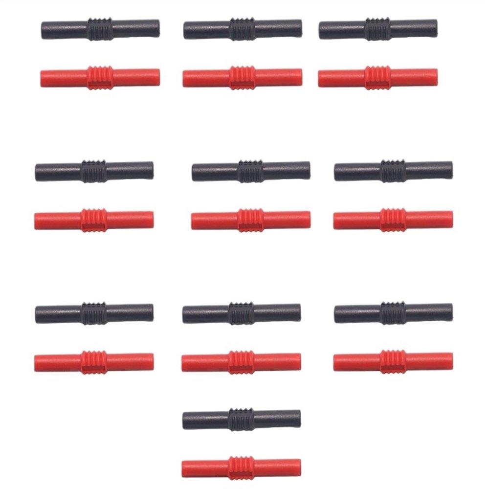 20Pcs 4mm Banana Plug Coupler Female to Female Insulated Banana Socket Connector