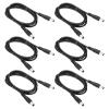 PATIKIL 3Ft Male to Male 5.5x2.5mm DC Power Extension Cable, 6 Pcs 24AWG Wire Adapter Connector Charging Cord for LED Strip DVR Router Camera, Black view 1