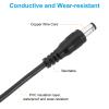 PATIKIL 3Ft Male to Male 5.5x2.5mm DC Power Extension Cable, 6 Pcs 24AWG Wire Adapter Connector Charging Cord for LED Strip DVR Router Camera, Black view 4