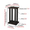 CHZDPP Large Universal Surround Sound Speaker Stand with Anti-Vibration Feet, Bookshelf Speaker Stands for Perform Market Theater, Outdoor Media Stereo Stand(Size:46x46x100cm/18.1x18.1x39.4in) view 2